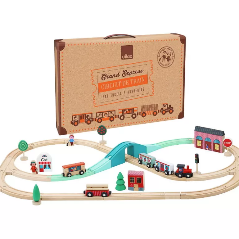 VILAC Jouets Garage, Voitures<Circuit De Train Grand Express 7606 Par Ingela P. Arrhenius