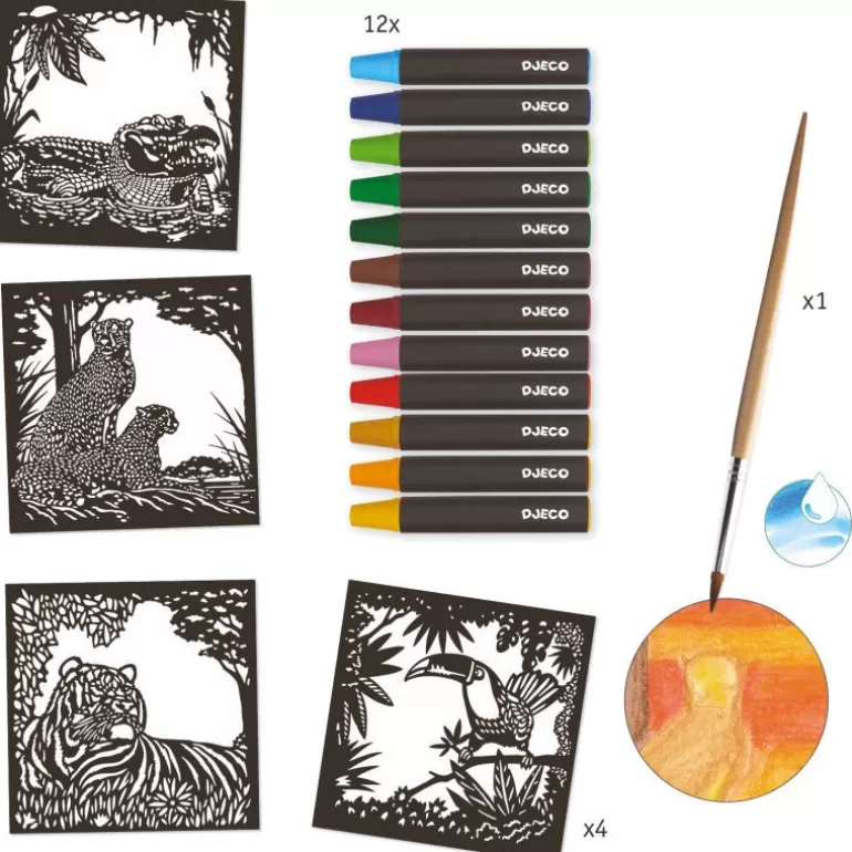 Djeco Dessin, Peinture, Coloriage<Coffret Degrades D'Aquarelle "A Contre-Jour" 9348