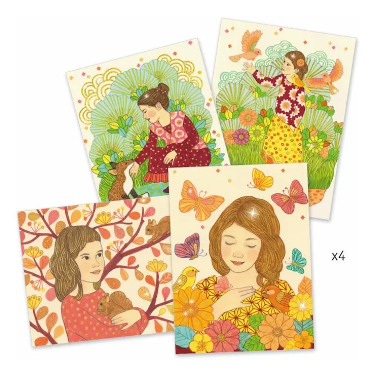 Djeco Dessin, Peinture, Coloriage<Coffret Feutres Pinceaux "Sous Le Charme" Art Au Numero 8650