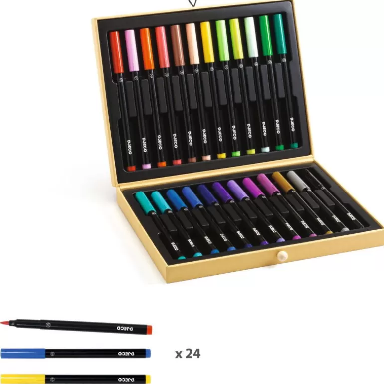 Djeco Feutres Et Gouaches<Coffret Mes Premiers Feutres Pinceaux 8795