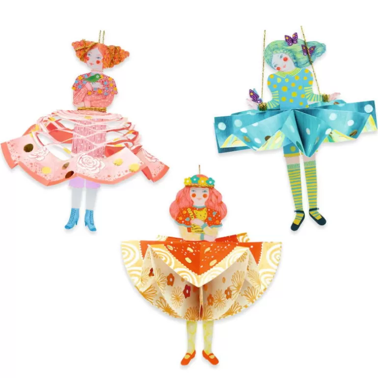 Djeco Paper Toys<Coffret Papier Creatif Pour Enfant "Robes De Papier" 9453