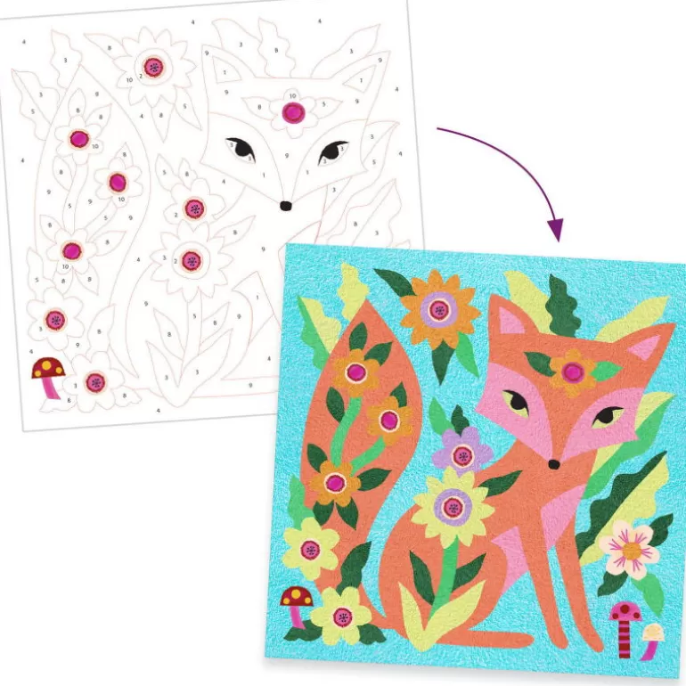 Djeco Sables Colorés, Paillettes<Coffret Sables Colorés "Garden Lights" 8680