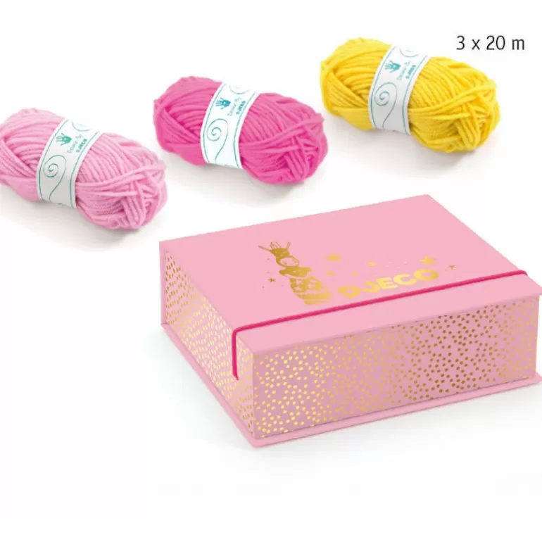 Djeco Tricotin, Pompons<Coffret Tricotin "Princesse" 9834