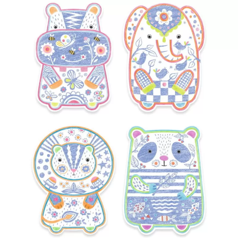 Djeco Dessin, Peinture, Coloriage<Coloriages A Reveler "Animaux Sauvages" 0062