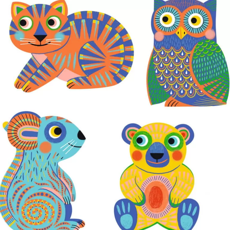 Djeco Dessin, Peinture, Coloriage<Coloriages Magiques A L'Eau "Animaloma" 9068