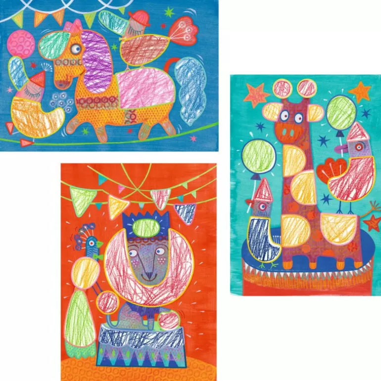 Djeco Dessin, Peinture, Coloriage<Coloriages Pour Les Petits Color Stop "Fabuleux Pochoirs" 8989