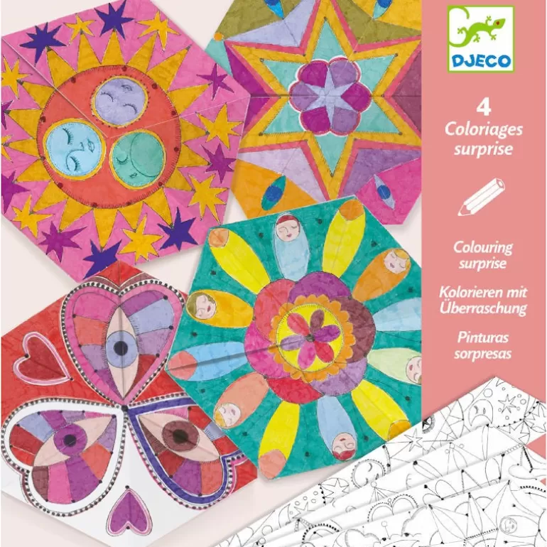 Djeco Dessin, Peinture, Coloriage<Coloriages Surprise 'Mandalas Constellations' 9655