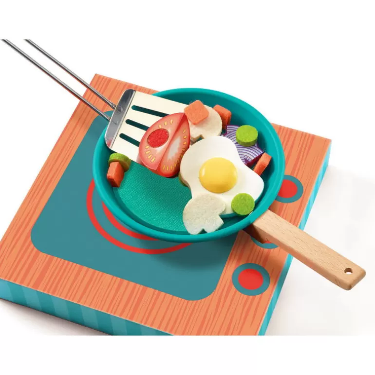 Djeco Jouets Cuisine, Dînette<Cook & Scratch, Jouer A Cuisiner Des Poelees 5502