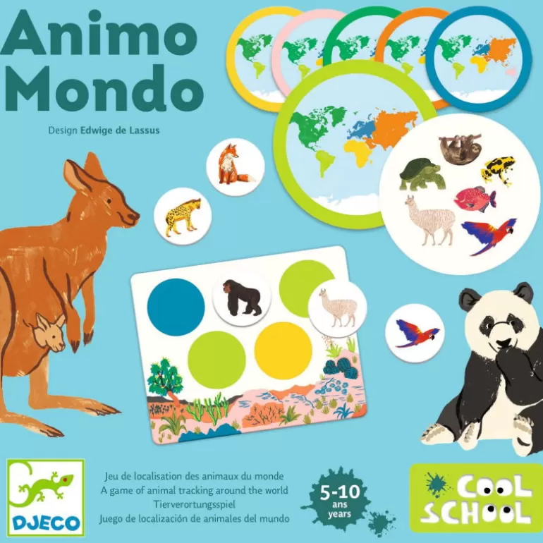 Djeco Jeux De Société<Cool School "Animo Mondo" Jeu 8198