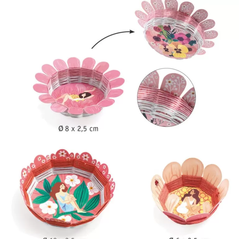 Djeco Couture Et Broderie Pour Enfant<Corbeilles A Tresser "Floraison" Diy 7952