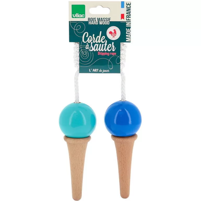 VILAC Jouets Vilac Fabriqués En France<Corde A Sauter "Glace Bleue" En Bois Laque 3012B