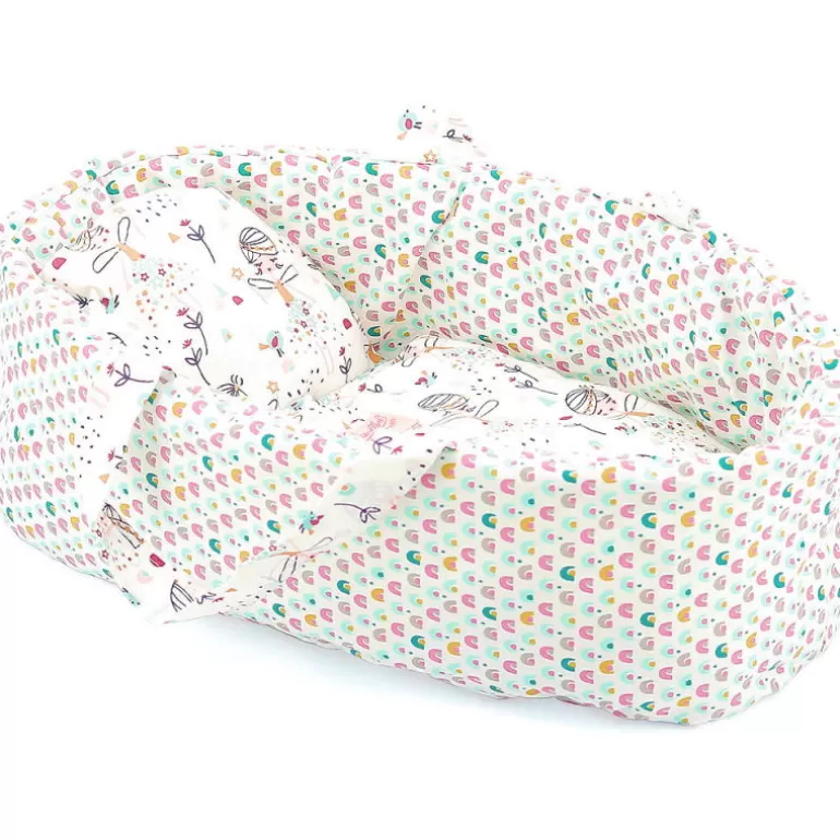 Petitcollin Poupées, Poupons, Baigneurs<Couffin En Tissu "Une Histoire De Fee" Pour Poupee De 36 Cm