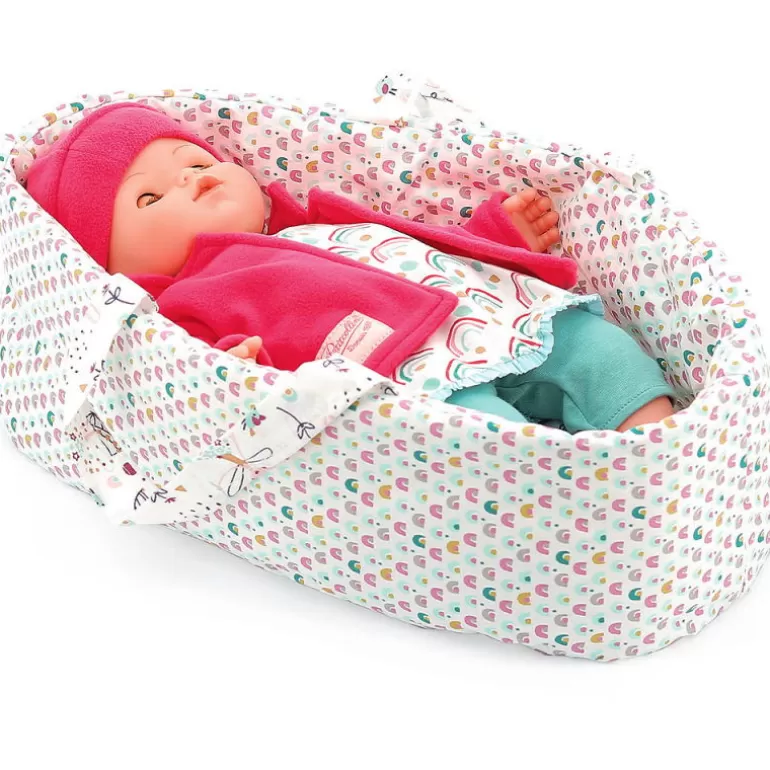 Petitcollin Poupées, Poupons, Baigneurs<Couffin En Tissu "Une Histoire De Fee" Pour Poupee De 36 Cm