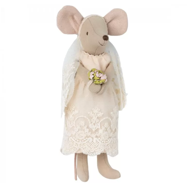 Maileg Maison De Poupee En Bois<Couple De Souris En Tenue De Mariage Et Dans Leur Boite