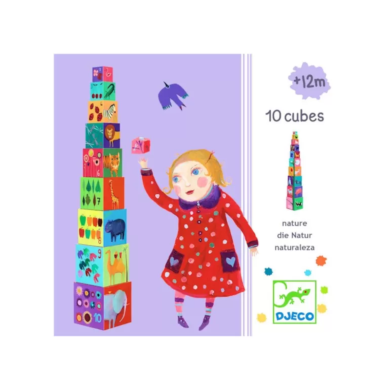 Djeco Jouets Cubes En Bois<Cubes - Natures & Animaux, Cubes Djo8505