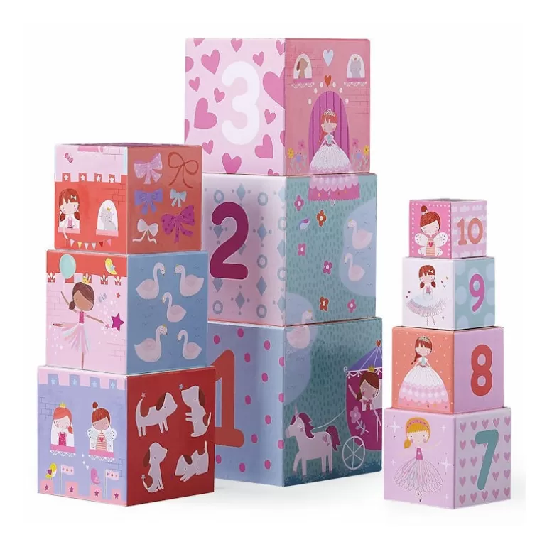 Crocodile Creek Jouets Cubes En Bois<Cubes A Empiler 'Princesses'