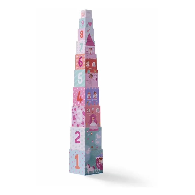 Crocodile Creek Jouets Cubes En Bois<Cubes A Empiler 'Princesses'