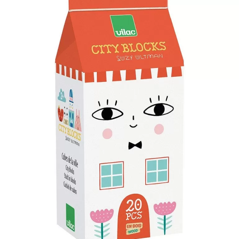 VILAC Jouets Cubes En Bois<Cubes De La Ville "Tiny City" De Suzy Ultman 8902