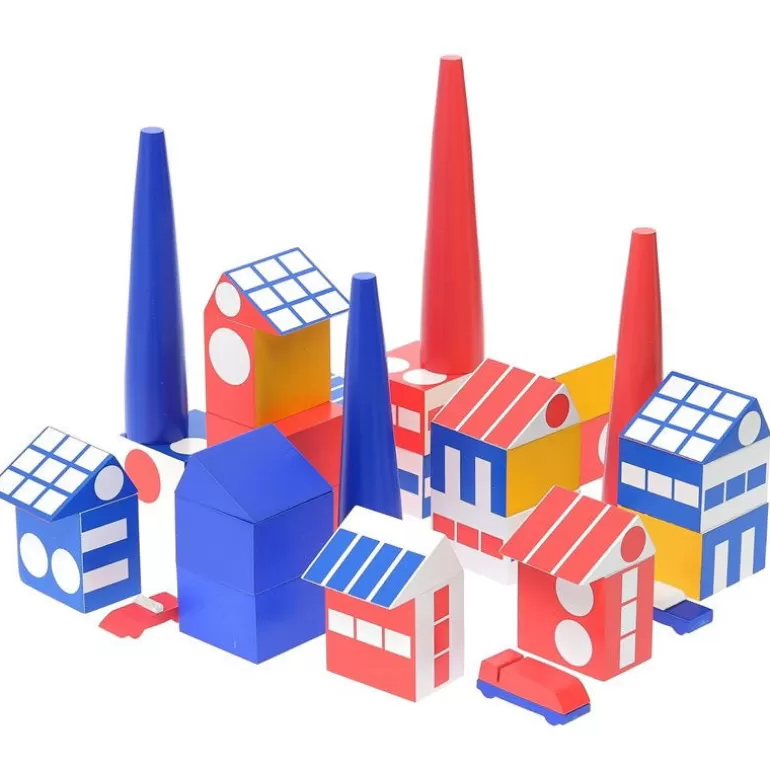 VILAC Jouets Cubes En Bois<Cubes En Bois "Factory Town" De Ladislav Sutnar 1921