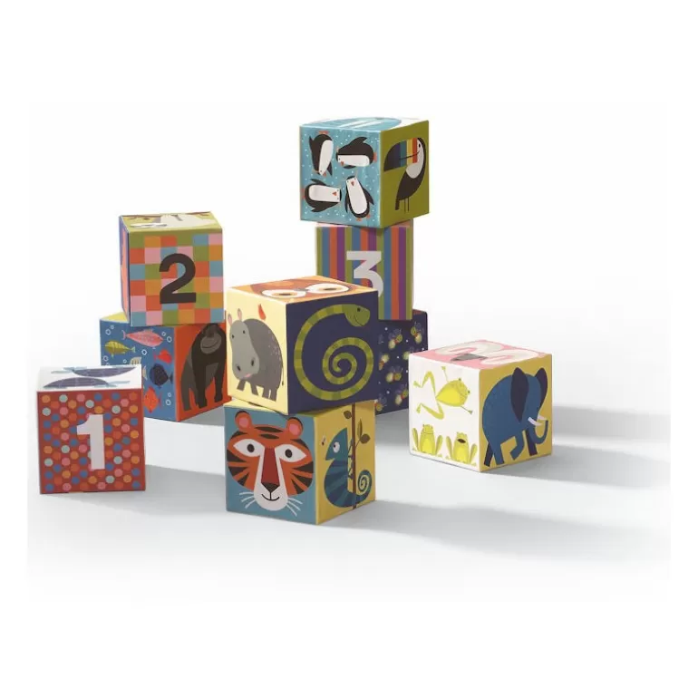 Crocodile Creek Jouets Cubes En Bois<Cubes Geants Jungle