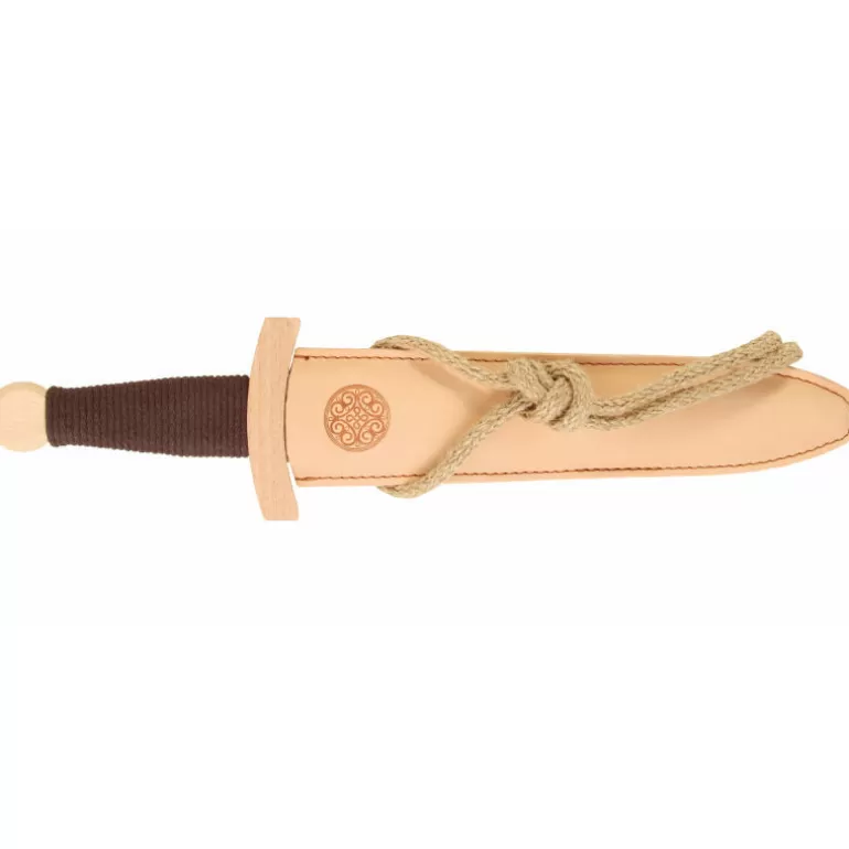 VAH Décoration Enfants<Dague Viking En Bois Et Son Fourreau En Cuir, Jouet 850