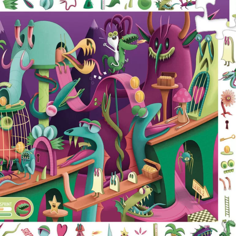 Djeco Puzzles Djeco<Dans Un Jeu Video, Puzzle Observation 200 Pcs 7560