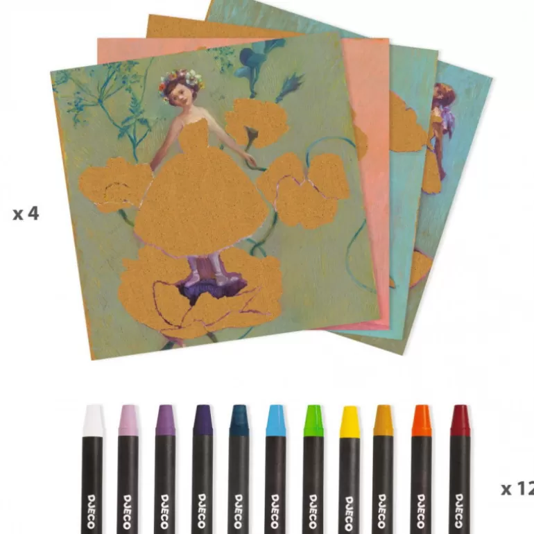 Djeco Djeco Inspired By<Dessin Au Pastel "Ballerines" 9381 Inspired By Edgar Degas