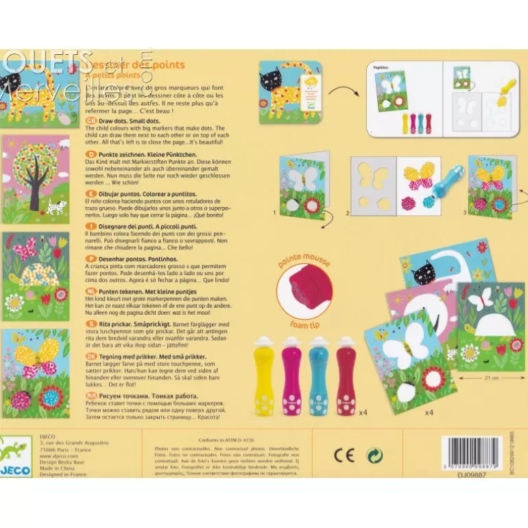 Djeco Dessin, Peinture, Coloriage<Dessiner Des Points En Peinture "A Petits Points" 9887