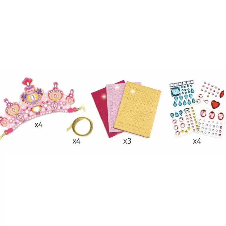 Djeco Décoration Enfants<Diademes Mosaïques A Décorer "Comme Une Princesse" Diy 7901