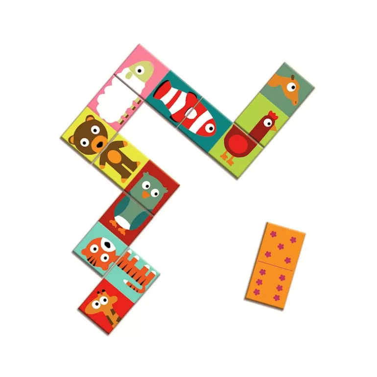 Djeco Jeux De Société<Domino Puzzle Animaux, 8165