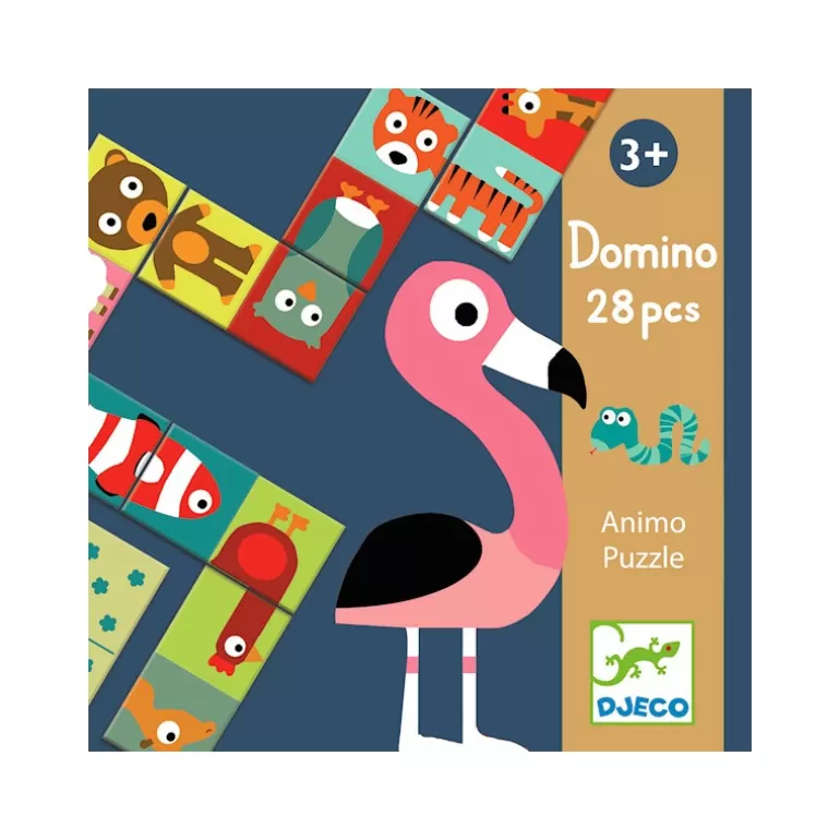 Djeco Jeux De Société<Domino Puzzle Animaux, 8165