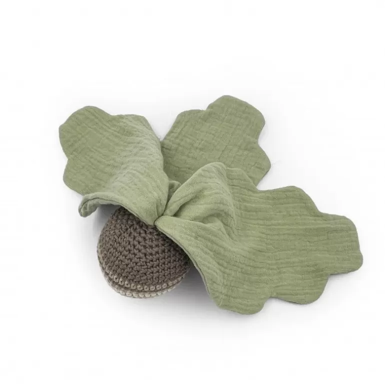 MyuM Peluches Naissance, Doudous<Doudou En Coton Bio "Le Navet Raye Beige" The Veggy Toys