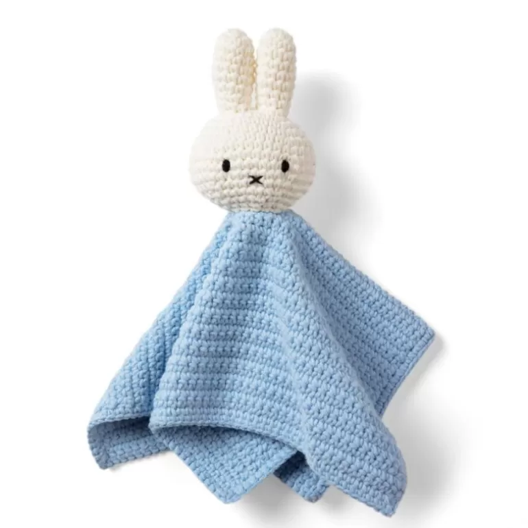 Peluches miffy Poupées, Peluches<Doudou Miffy En Crochet - Just Dutch - Bleu Pastel