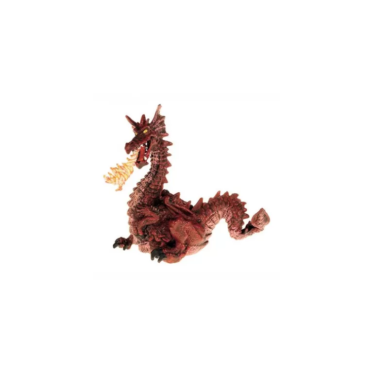 Papo Figurines Papo<Dragon Rouge Avec Flamme, Figurine 39016