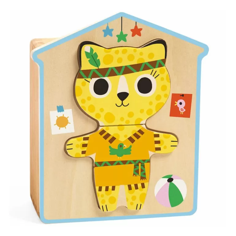 Djeco Puzzle Djeco<Dressup-Mix, 6 Puzzles 3 Pieces 1678