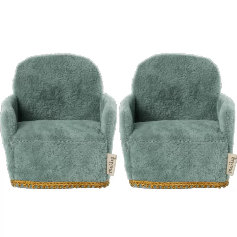 Maileg Maison De Poupee En Bois<Ensemble De 2 Fauteuils Vintage Pour Souris