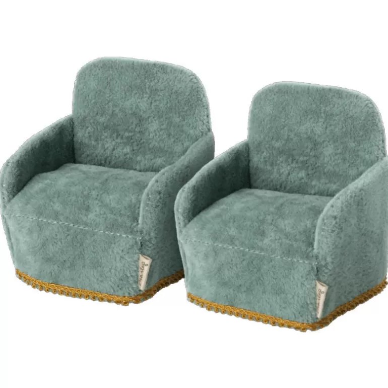 Maileg Maison De Poupee En Bois<Ensemble De 2 Fauteuils Vintage Pour Souris