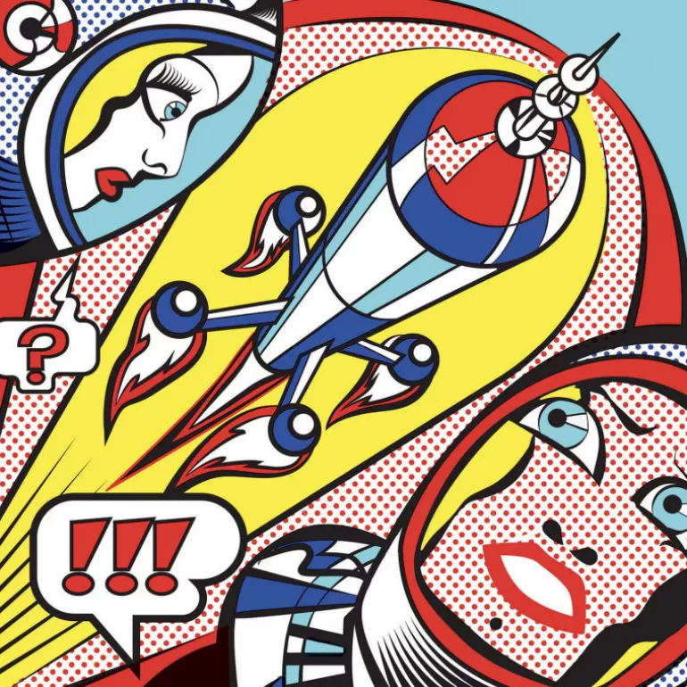 Djeco Djeco Inspired By<Feutres Pinceaux Et Décalcomanies "Heroes" 9376 Inspired By Roy Lichtenstein