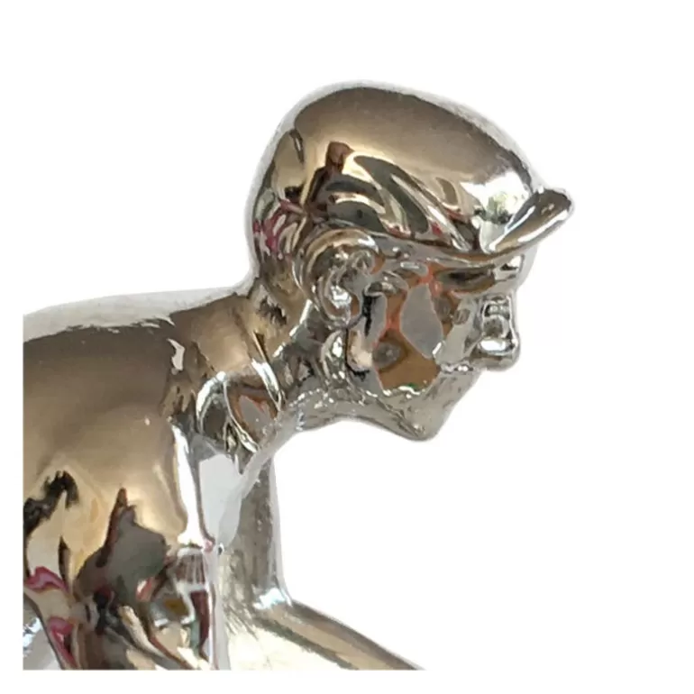 Bernard & Eddy Déco Design<Figurine Cycliste D'Argent _