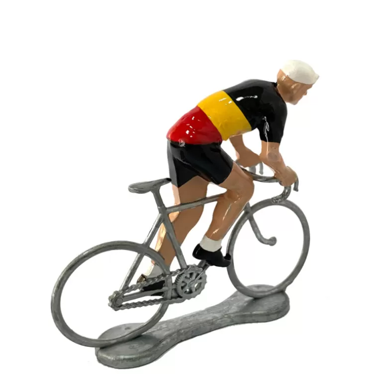 Bernard & Eddy Déco Design<Figurine Cycliste Grimpeur Maillot Belge Tricolore _
