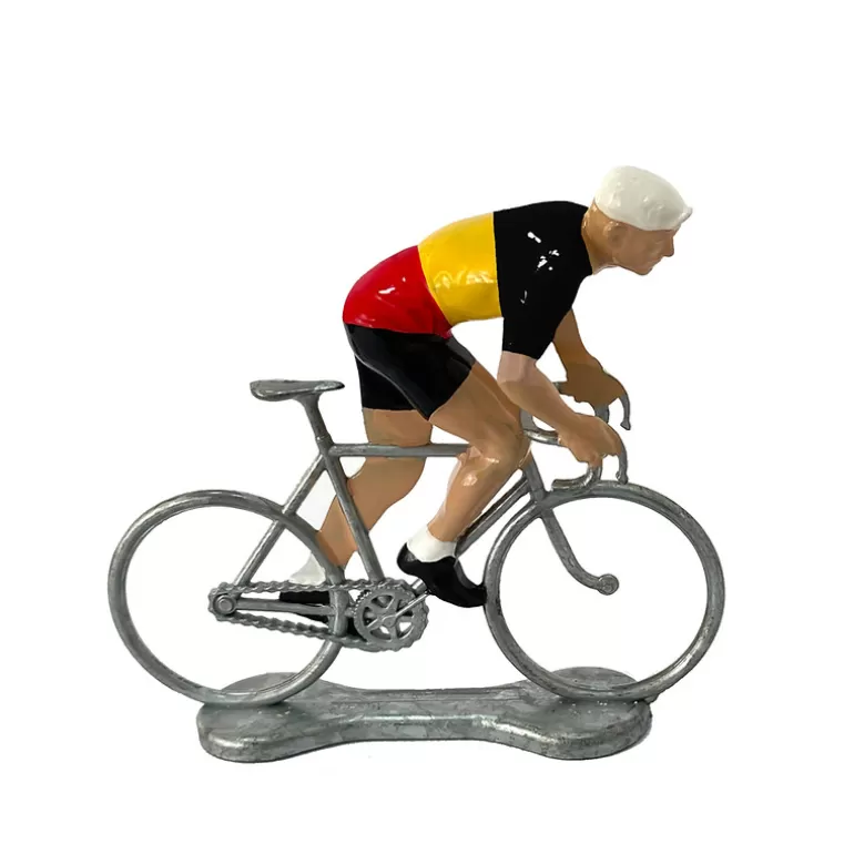 Bernard & Eddy Déco Design<Figurine Cycliste Grimpeur Maillot Belge Tricolore _