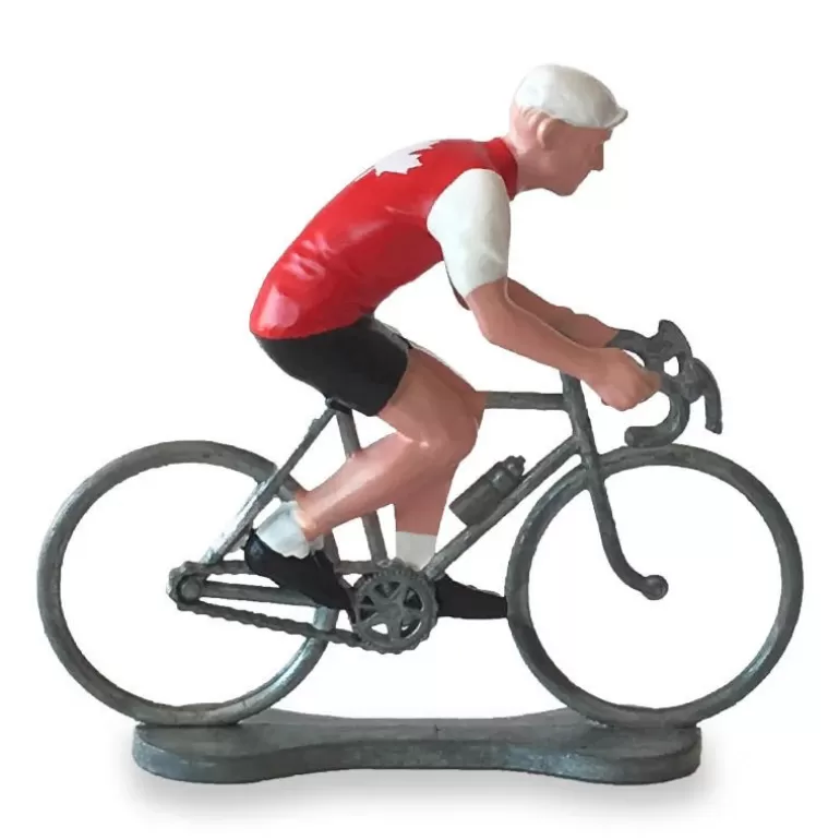 Bernard & Eddy Déco Design<Figurine Cycliste Maillot Canada _