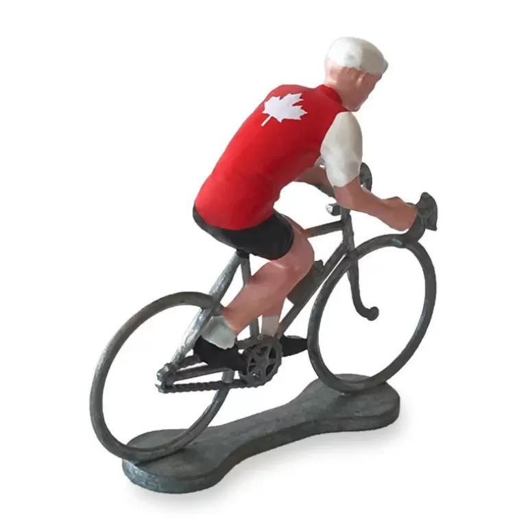Bernard & Eddy Déco Design<Figurine Cycliste Maillot Canada _