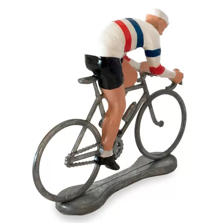 Bernard & Eddy Déco Design<Figurine Cycliste Sprinteur Maillot France _
