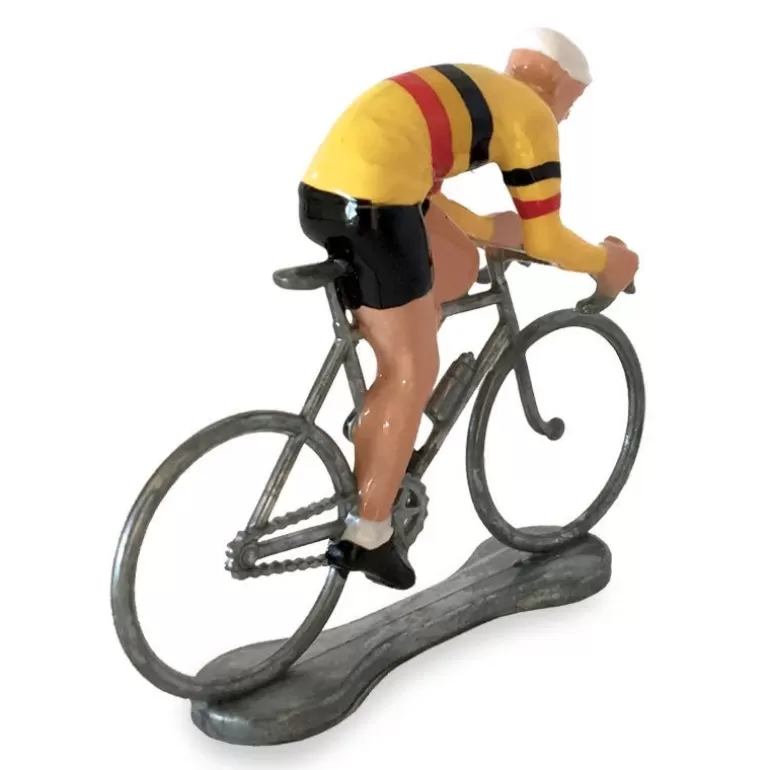 Bernard & Eddy Déco Design<Figurine Cycliste Sprinteur Maillot Jaune-Belge_