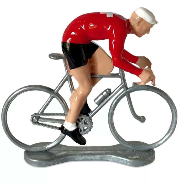 Bernard & Eddy Déco Design<Figurine Cycliste Sprinteur Suisse _