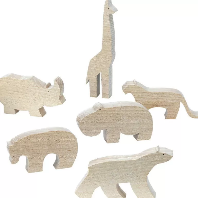 VILAC Jouets D'éveil, Hochets<Figurine D'Animal En Bois "Ours Brun" De Pompon, 9103E