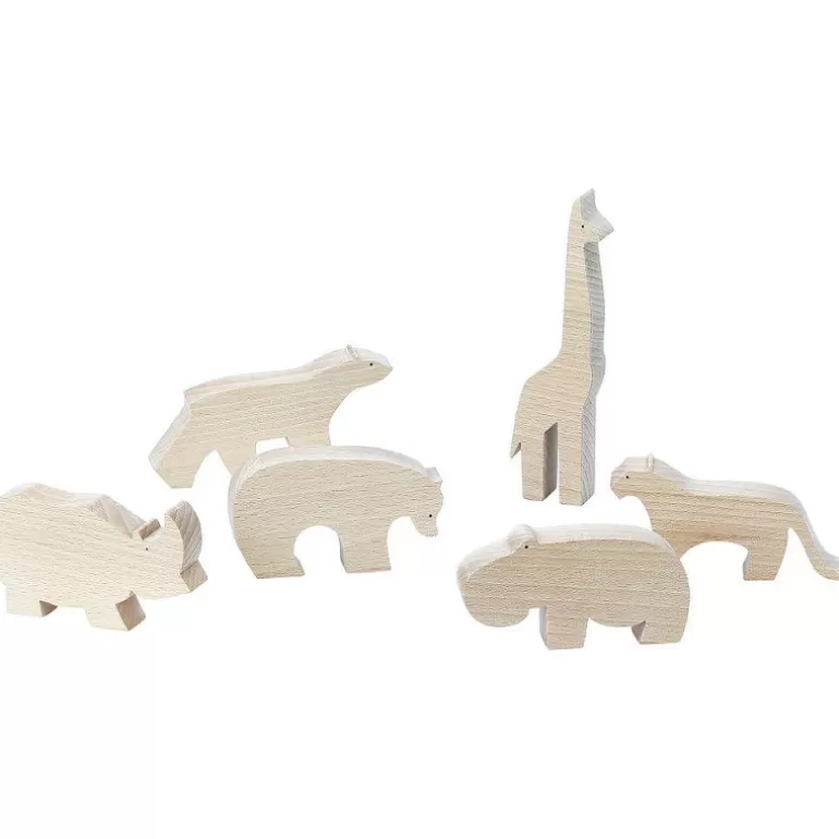 VILAC Jouets D'éveil, Hochets<Figurine D'Animal En Bois "Ours Brun" De Pompon, 9103E