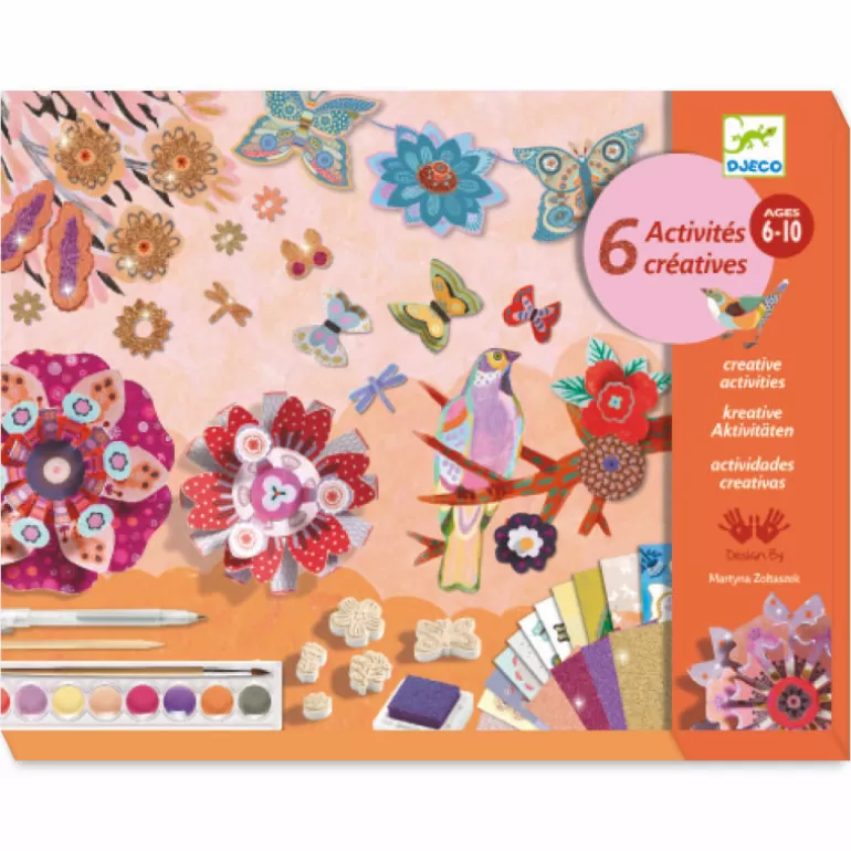 Djeco Cartes À Gratter<Flower Box Coffret D'Activites Creatives Pour Enfant 9330