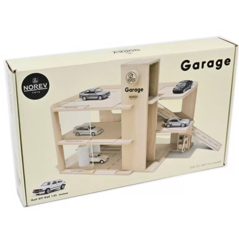 NOREV Jouets Garage, Voitures<Garage En Bois 3 Etages